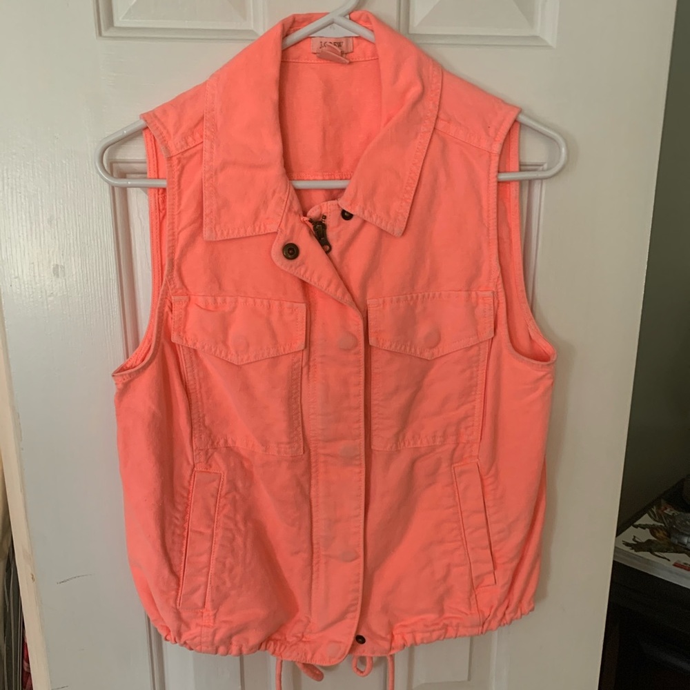 J.Crew Neon Canvas Vest